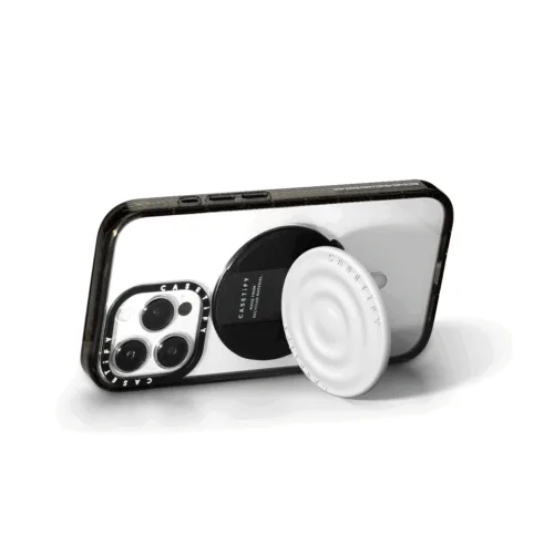 Casetify รุ่น Snappy Ripple Grip Stand - ขาตั้งและที่จับ - สี White