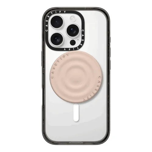Casetify รุ่น Snappy Ripple Grip Stand - ขาตั้งและที่จับ - สี Oat
