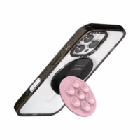 Casetify รุ่น Snappy Snap Stick Grip Stand - ขาตั้งและตัวดูด - สี Pink