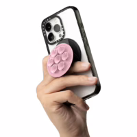Casetify รุ่น Snappy Snap Stick Grip Stand - ขาตั้งและตัวดูด - สี Pink