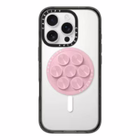 Casetify รุ่น Snappy Snap Stick Grip Stand - ขาตั้งและตัวดูด - สี Pink