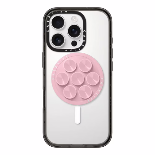 Casetify รุ่น Snappy Snap Stick Grip Stand - ขาตั้งและตัวดูด - สี Pink - Image 2