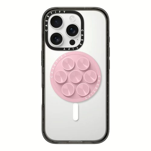Casetify รุ่น Snappy Snap Stick Grip Stand - ขาตั้งและตัวดูด - สี Pink - Image 2