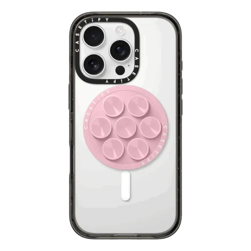 Casetify รุ่น Snappy Snap Stick Grip Stand - ขาตั้งและตัวดูด - สี Pink