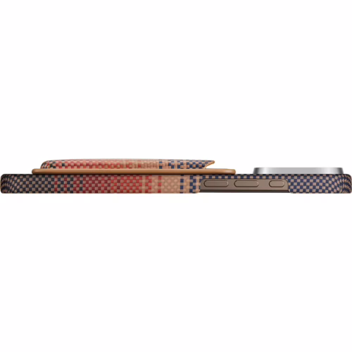 Pitaka รุ่น Magnetic Woven Wallet - ที่เก็บบัตรติดหลังมือถือ - สี Sunset - Image 5
