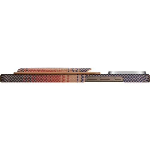 Pitaka รุ่น Magnetic Woven Wallet - ที่เก็บบัตรติดหลังมือถือ - สี Sunset