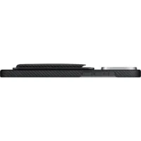 Pitaka รุ่น Magnetic Woven Wallet - ที่เก็บบัตรติดหลังมือถือ - สี Black/Grey