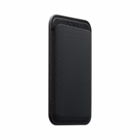 Pitaka รุ่น Magnetic Woven Wallet - ที่เก็บบัตรติดหลังมือถือ - สี Black/Grey