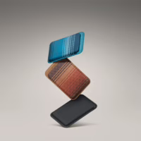 Pitaka รุ่น Magnetic Woven Wallet - ที่เก็บบัตรติดหลังมือถือ - สี Moonrise