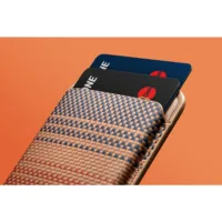 Pitaka รุ่น Magnetic Woven Wallet - ที่เก็บบัตรติดหลังมือถือ - สี Sunset