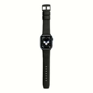 Sandmarc รุ่น Leather - สายนาฬิกา Apple Watch 44/45/46/49mm - สี Black (Black Hardware)