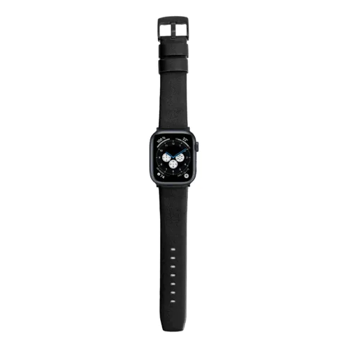Sandmarc รุ่น Leather - สายนาฬิกา Apple Watch 44/45/46/49mm - สี Black (Black Hardware)