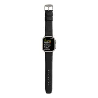 Sandmarc รุ่น Leather - สายนาฬิกา Apple Watch 44/45/46/49mm - สี Black (Silver Hardware)