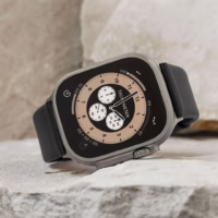 Sandmarc รุ่น Leather - สายนาฬิกา Apple Watch 44/45/46/49mm - สี Black (Silver Hardware)