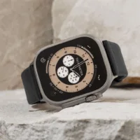 Sandmarc รุ่น Leather - สายนาฬิกา Apple Watch 44/45/46/49mm - สี Black (Silver Hardware)