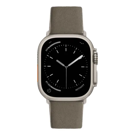 Sandmarc รุ่น Leather - สายนาฬิกา Apple Watch 44/45/46/49mm - สี Sand (Silver Hardware)