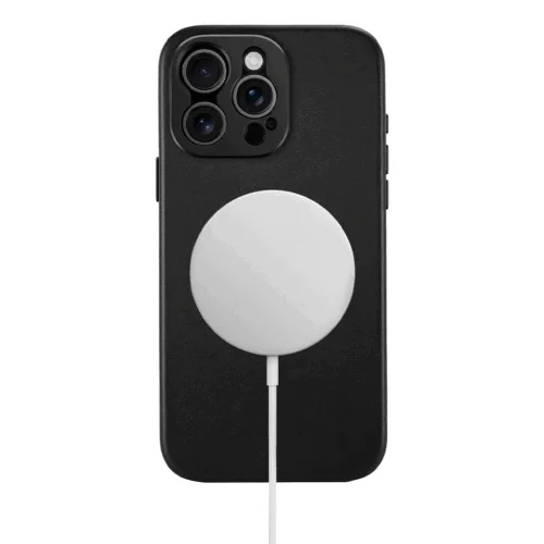 Sandmarc รุ่น Pro Leather Case - เคส iPhone 16 Pro - สี Black