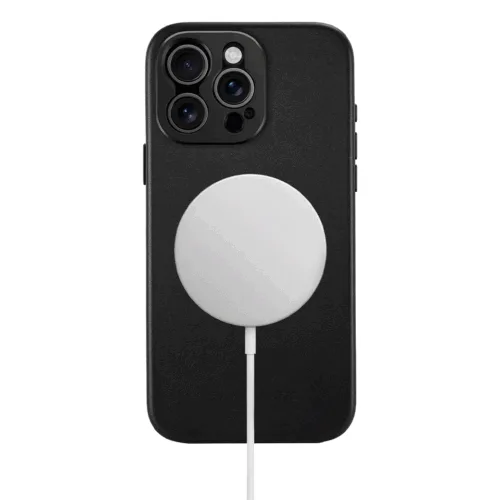 Sandmarc รุ่น Pro Leather Case - เคส iPhone 16 Pro Max - สี Black