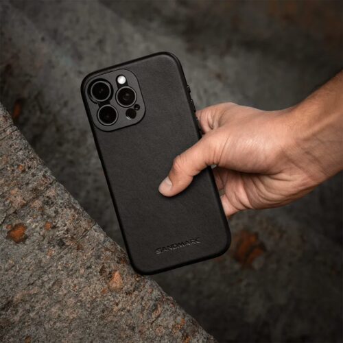 Sandmarc รุ่น Pro Leather Case - เคส iPhone 16 Pro Max - สี Black - Image 8