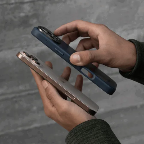 Sandmarc รุ่น Pro Leather Case - เคส iPhone 16 Pro Max - สี Navy