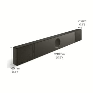 KEF รุ่น XIO - ลำโพงซาวด์บาร์ - สี Slate Black