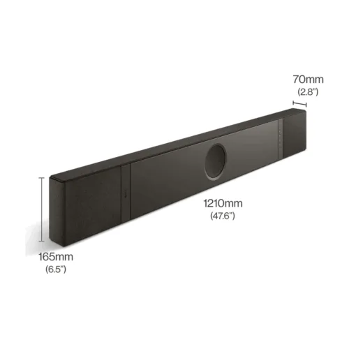 KEF รุ่น XIO - ลำโพงซาวด์บาร์ - สี Slate Black