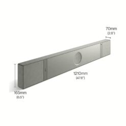 KEF รุ่น XIO - ลำโพงซาวด์บาร์ - สี Silver Grey