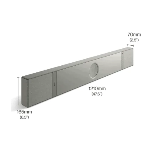 KEF รุ่น XIO - ลำโพงซาวด์บาร์ - สี Silver Grey