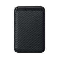 Pitaka รุ่น Magnetic Woven Wallet - ที่เก็บบัตรติดหลังมือถือ - สี Black/Grey