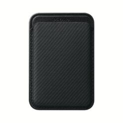 Pitaka รุ่น Magnetic Woven Wallet - ที่เก็บบัตรติดหลังมือถือ - สี Black/Grey