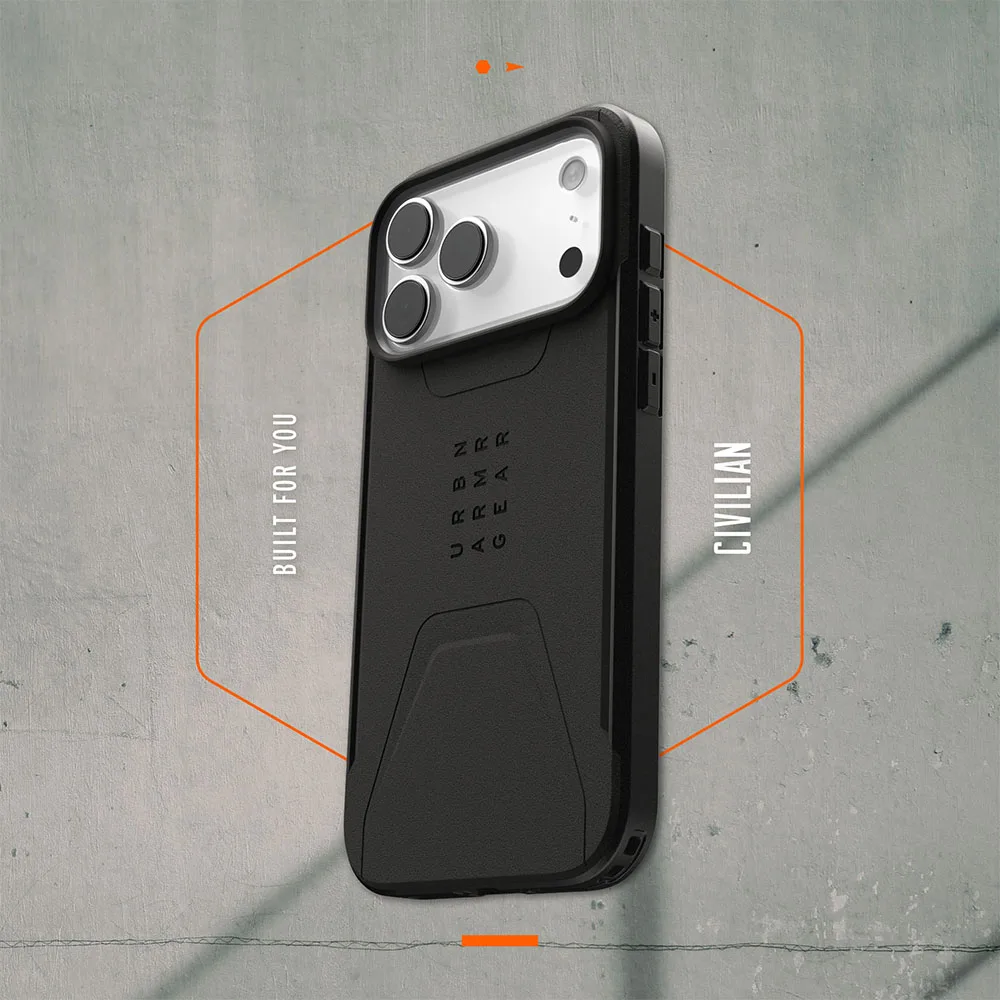 UAG รุ่น Civilian (Magsafe) - เคส iPhone 17 Pro Max - สี Black 7 UAG รุ่น Civilian (Magsafe) - เคส iPhone 17 Pro Max - สี Black - Image 7