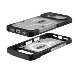 UAG รุ่น Pathfinder Clear (Magsafe) - เคส iPhone 17 Pro Max - สี Ice/Silver