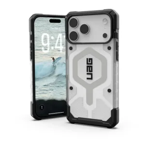 UAG รุ่น Pathfinder Clear (Magsafe) - เคส iPhone 17 Pro Max - สี Ice/Silver