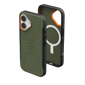 UAG รุ่น Civilian (Magsafe) - เคส iPhone 17 - สี Olive/Orange