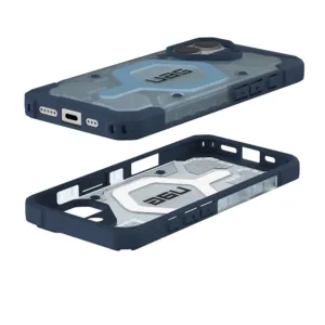 UAG รุ่น Pathfinder Clear (Magsafe) - เคส iPhone 17 - สี Blues/Lanyard