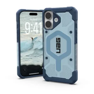 UAG รุ่น Pathfinder Clear (Magsafe) - เคส iPhone 17 - สี Blues/Lanyard