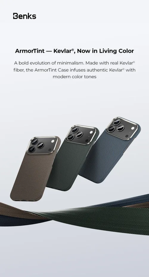 Benks รุ่น ArmorTint - เคส iPhone 17 Pro Max - สี Gold - Image 7