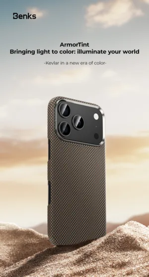 Benks รุ่น ArmorTint - เคส iPhone 17 Pro Max - สี Gold