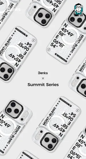 Benks รุ่น Summit-Mt. Blanc with Camera Control - เคส iPhone 17 Pro - สี White