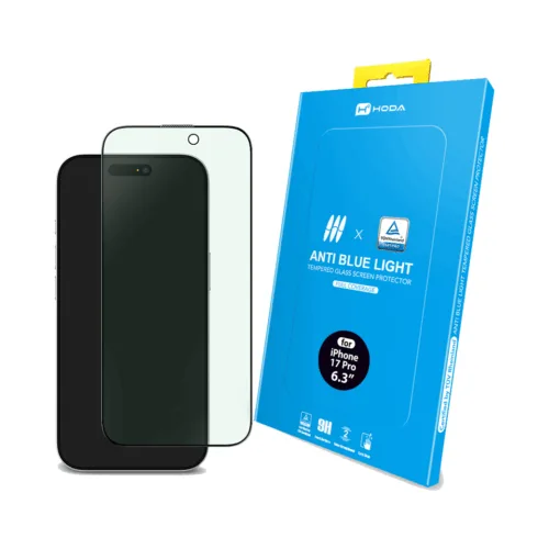 Hoda รุ่น Blue Light Filter (BLC) with Anti-Reflecion (AR) Tempered Glass - ฟิล์มกระจก iPhone 17 Pro