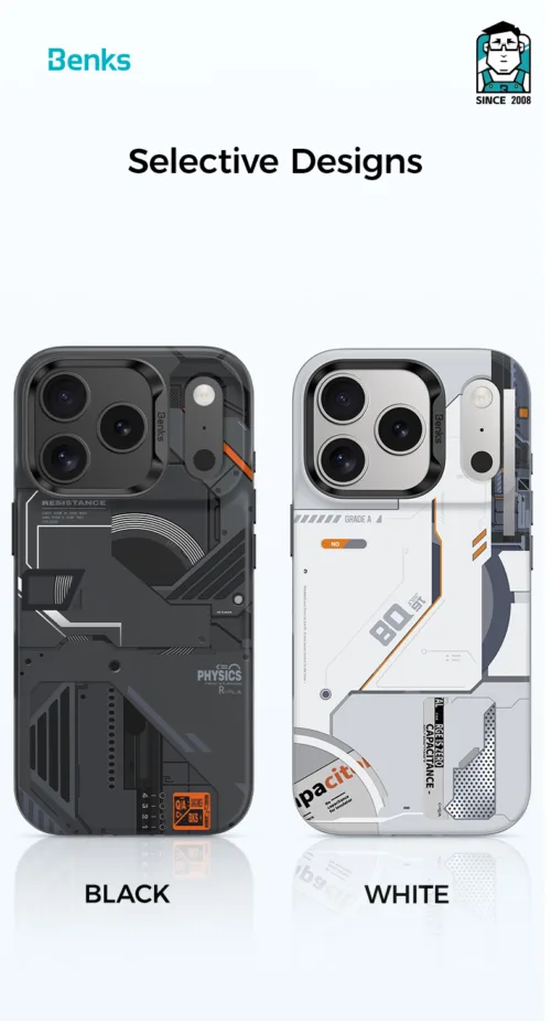 Benks รุ่น Mecha (Magnetic) with Camera Control - เคส iPhone 17 Pro - สี White - Image 5