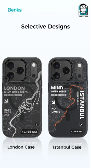 Benks รุ่น City-London with Camera Control - เคส iPhone 17 Pro Max - สี Black