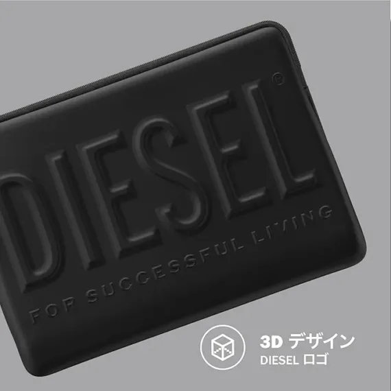 Diesel รุ่น 3D Biscotto Laptop Sleeve - ซองโน๊ตบุ๊ค ซองใส่แล็ปท็อป Laptop 14" - สี Black - Image 4