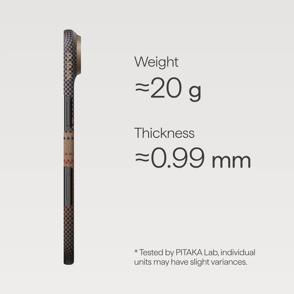 Pitaka รุ่น Ultra-Slim Case - เคส iPhone Air - สี Sunset 8 Pitaka รุ่น Ultra-Slim Case - เคส iPhone Air - สี Sunset - Image 8