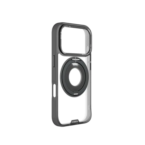 Hoda รุ่น Rough Case (Magnetic) with 360° Rotating Ring Stand - เคส iPhone 17 Pro - สี Black - Image 2