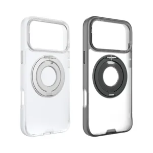 Hoda รุ่น Rough Case (Magnetic) with 360° Rotating Ring Stand - เคส iPhone 17 Pro Max - สี Black