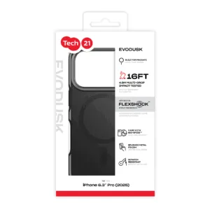 Tech21 รุ่น EvoDusk (MagSafe) - เคส iPhone 17 Pro - สี Black