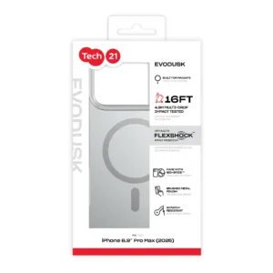 Tech21 รุ่น EvoDusk (MagSafe) - เคส iPhone 17 Pro Max - สี Titanium 13 Tech21 รุ่น EvoDusk (MagSafe) - เคส iPhone 17 Pro Max - สี Titanium