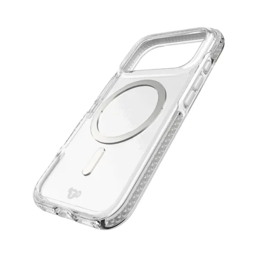 Tech21 รุ่น EvoCrystal (MagSafe) - เคส iPhone 17 Pro - สี Clear/Metalic Silver - Image 3