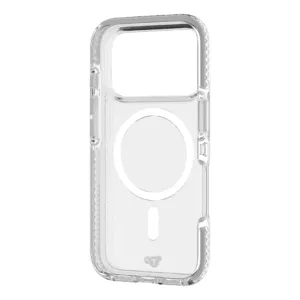 Tech21 รุ่น EvoCrystal (MagSafe) - เคส iPhone 17 Pro - สี Clear/Metalic Silver